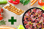Pizza familiar al gusto + complemento a elegir